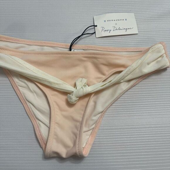 NWT SOLID & STRIPED x Poppy Delevingne Bikini Bottom Size Small New - Picture 4 of 8